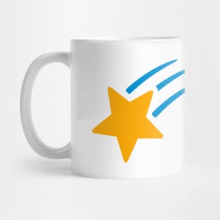 Shooting Star Emoticon Mug